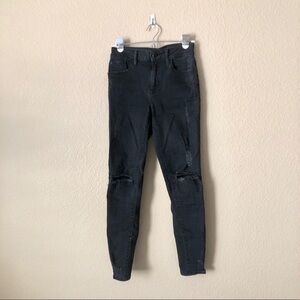 WARP + WEFT MXP MILAN HIGH RISE distressed jeans